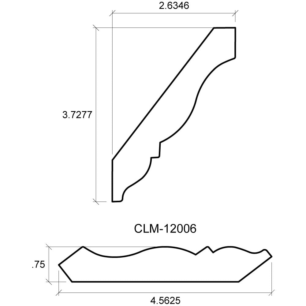 A drawing of the side view and length of a stair case.