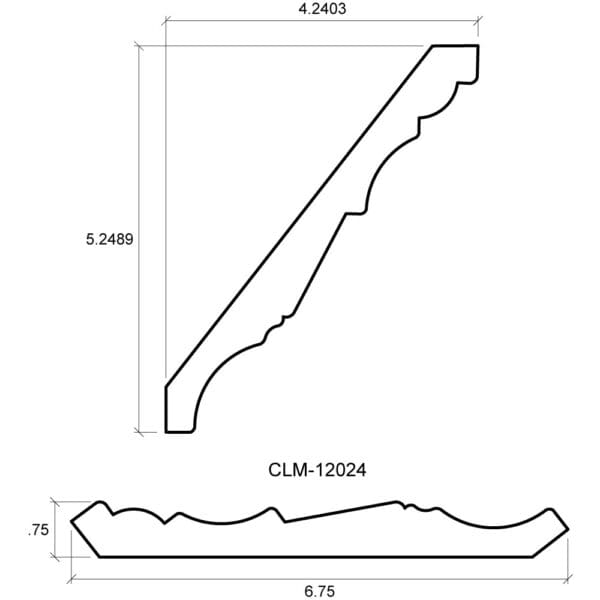 A drawing of the side view and length of a stair case.