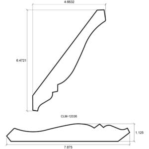 A drawing of the side view and length of a stair case.