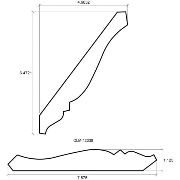 A drawing of the side view and length of a stair case.