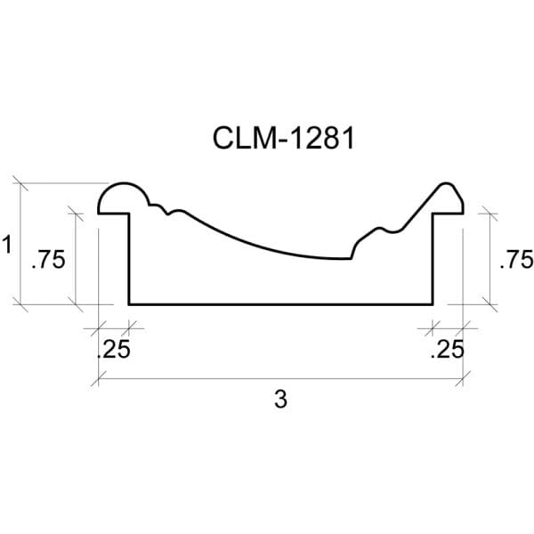 A drawing of the side of a wall.