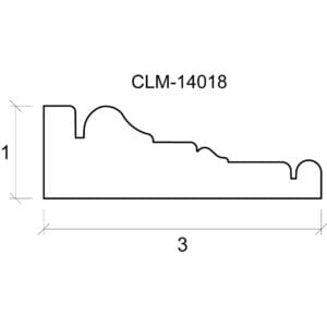 A drawing of the side of a wall.