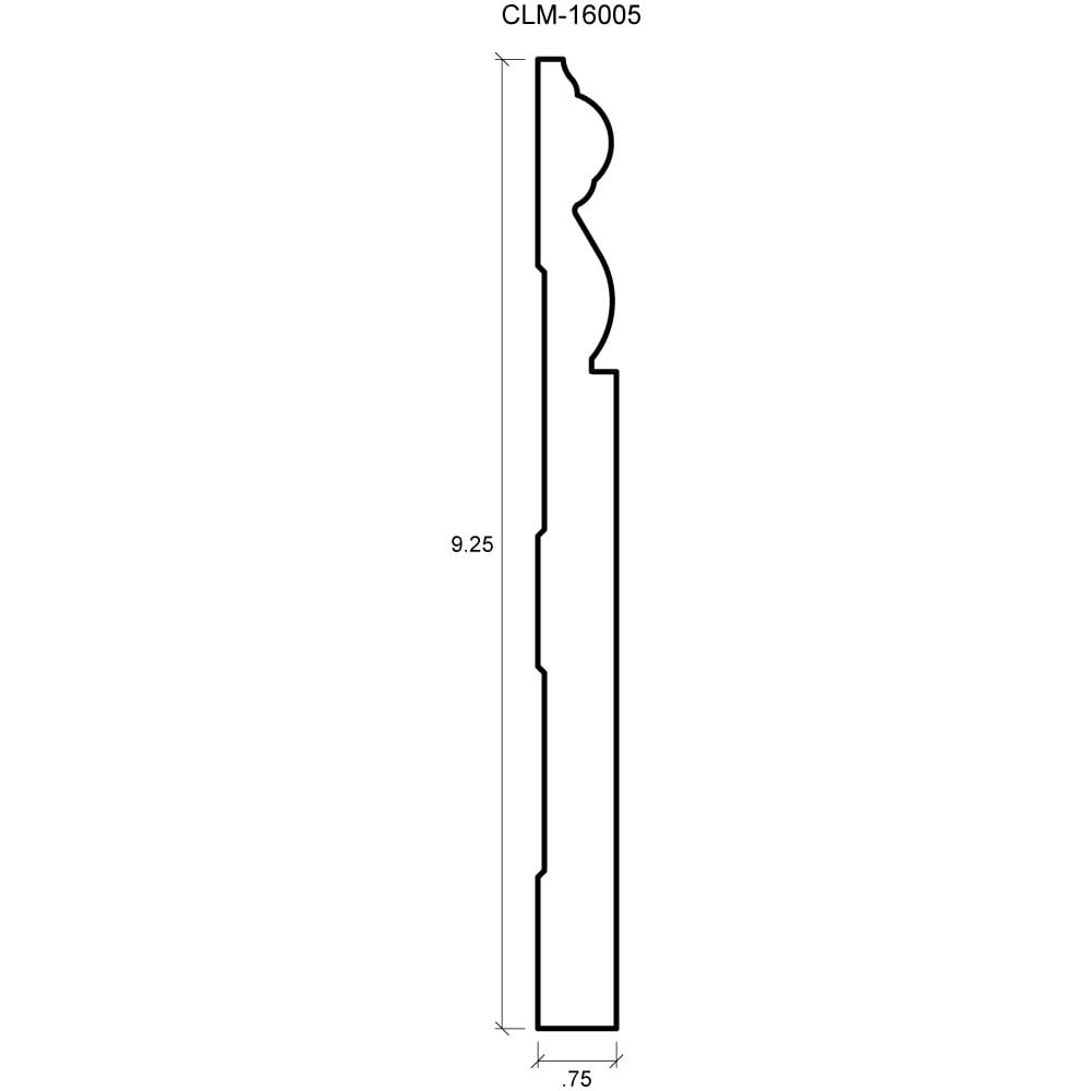 A drawing of the length and width of a piece of wood.