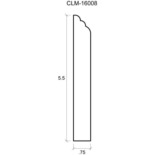 A drawing of the side of a building.