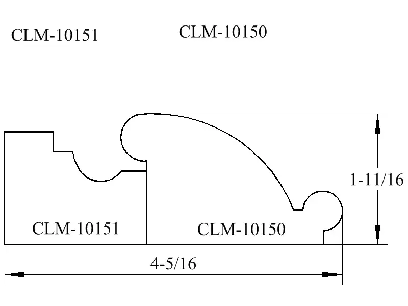 A drawing of the length and width of a wall.