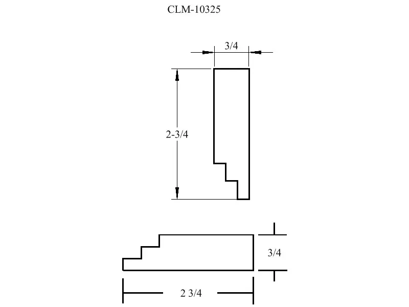 A drawing of the side view and length of a stair case.