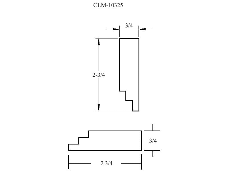 A drawing of the side view and length of a stair case.