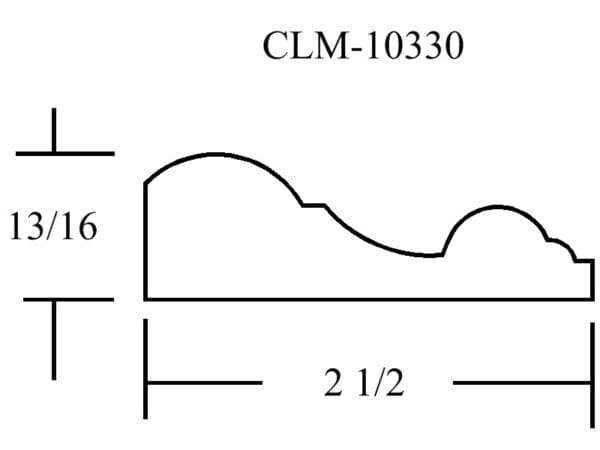 A drawing of the side of a wall with a line drawn across it.