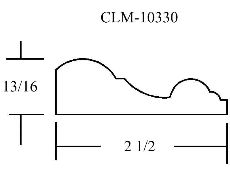 A drawing of the side of a wall with a line drawn across it.