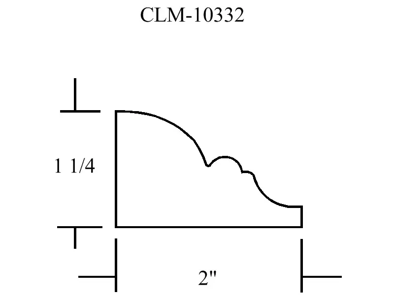 A drawing of the side of a corner.