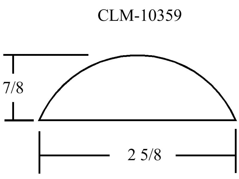 A drawing of the side of a building with clm-1 0 3 5 9.