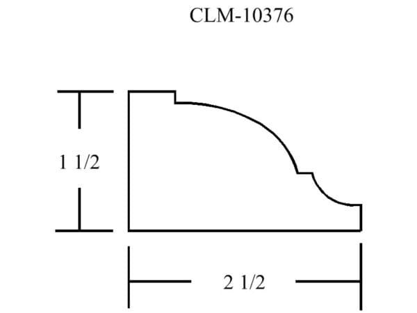 A drawing of the side of a wall.