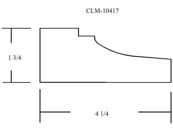 A drawing of the side of a building.