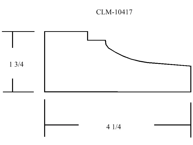 A drawing of the side of a building.