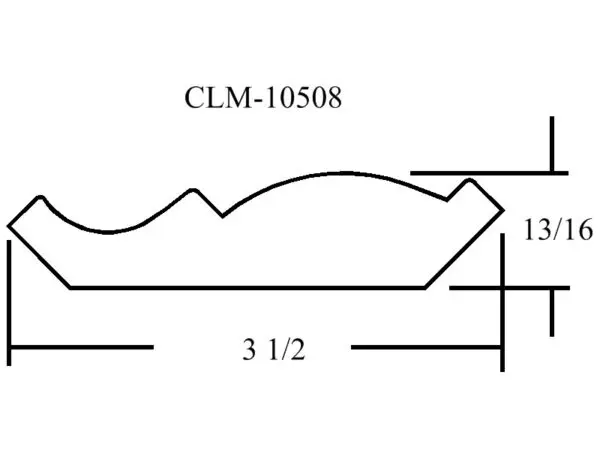 A drawing of the side of a wall.