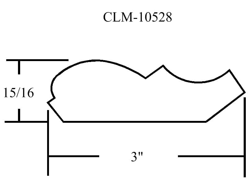 A drawing of the length and width of a wall.