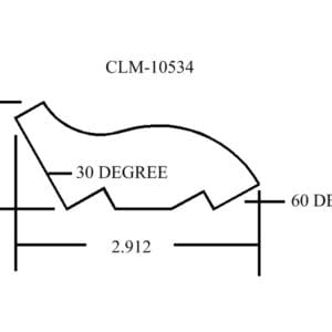 A drawing of the side of a boat.