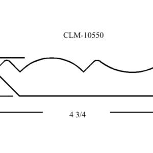 A line drawing of the length and width of a wall.