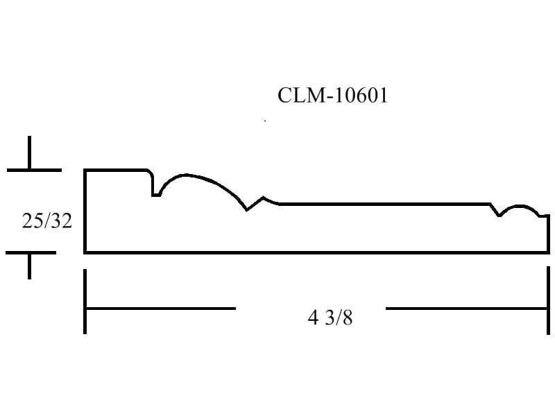 A drawing of the side of a wall with a line drawing of a section.