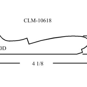 A drawing of the side of a plane.