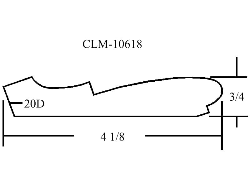 A drawing of the side of a plane.