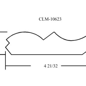 A drawing of the side of a wall with a line drawing of a curve.