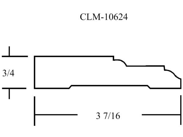 A drawing of the side of a building showing the length and width of the beam.