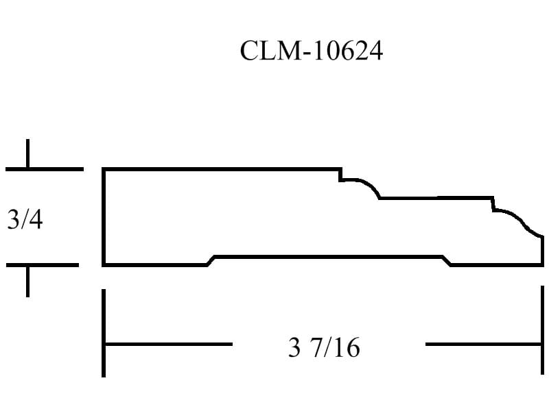 A drawing of the side of a building showing the length and width of the beam.