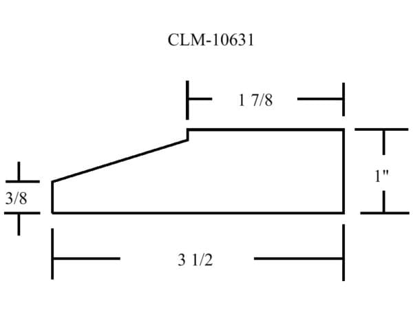 A drawing of the side of a building.