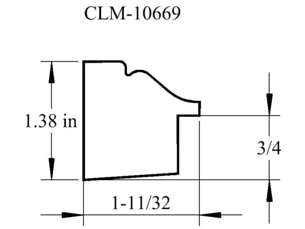 A drawing of the side of a wall with measurements.