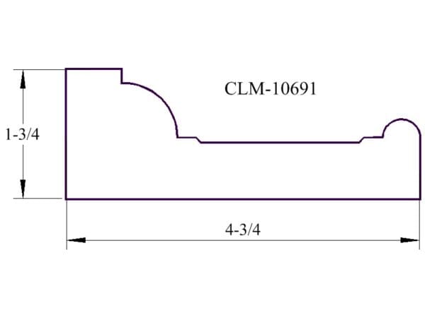 A drawing of the side of a wall with a line drawing of the side.