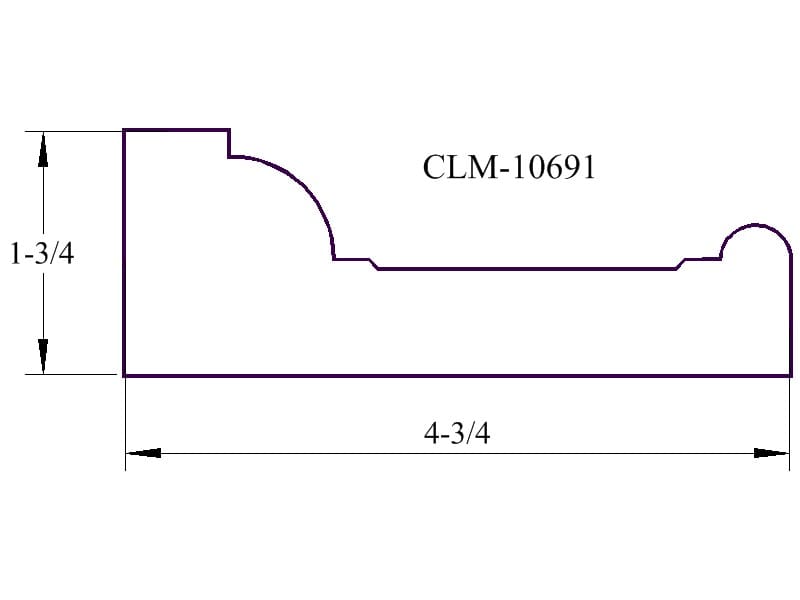 A drawing of the side of a wall with a line drawing of the side.