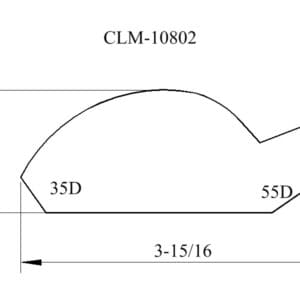 A drawing of the side of a car.