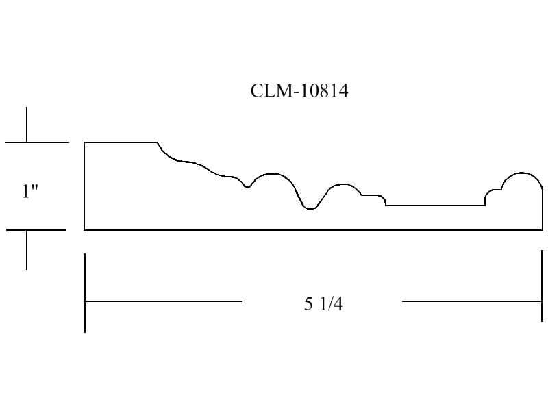 A line drawing of the side of a wall.