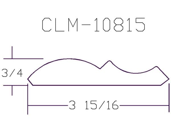 CLM-10815 molding, 3/4" x 3 15/16"