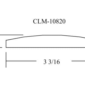 A drawing of the side of a boat.