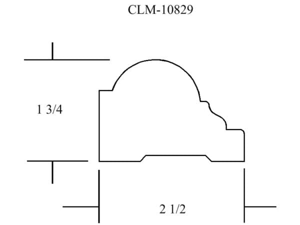 A drawing of the front side of a building.