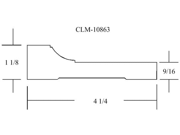 A drawing of the side of a wall.