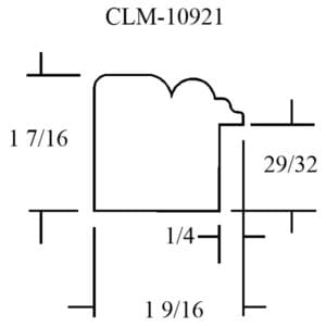 A drawing of the side of a building showing the size and length of the corner.