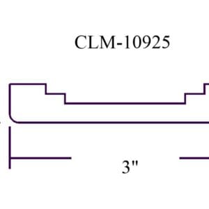 A drawing of the length of a wall.