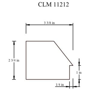 A drawing of the side of a house with measurements.