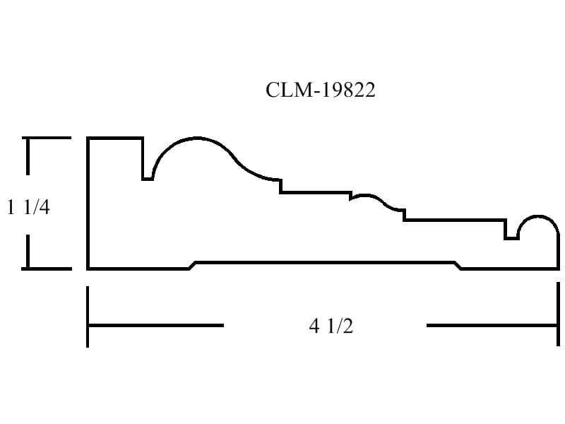 A drawing of the front side of a building.