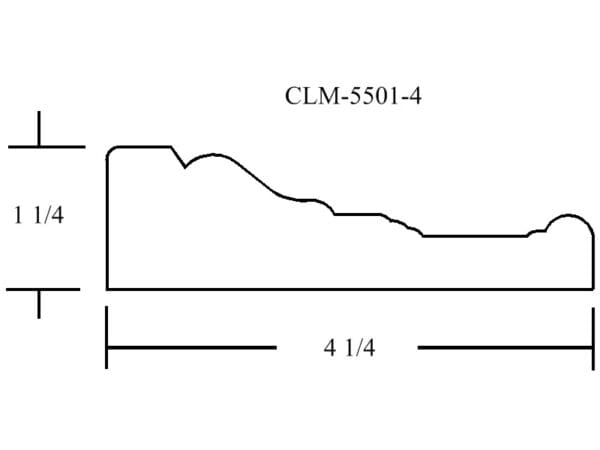 A line drawing of the side of a wall.