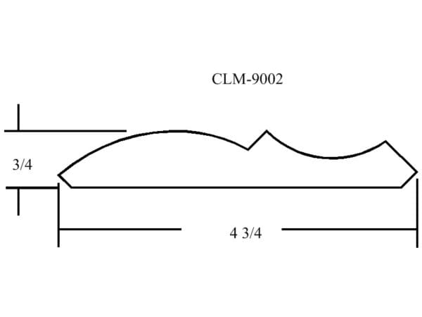 A drawing of the length and width of a wall.