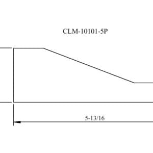 Line drawing of a part with dimensions.