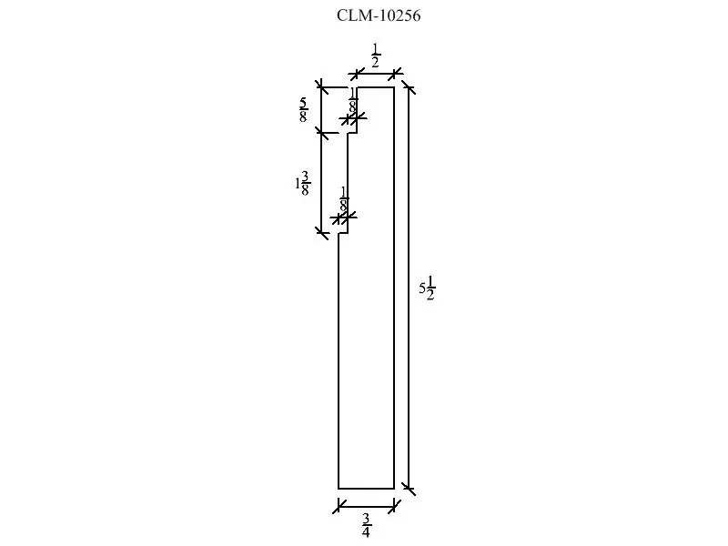 Line drawing of a rectangular door frame.