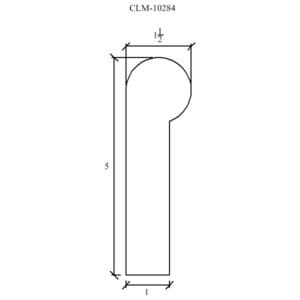 Line drawing of a door with a half-circle top.