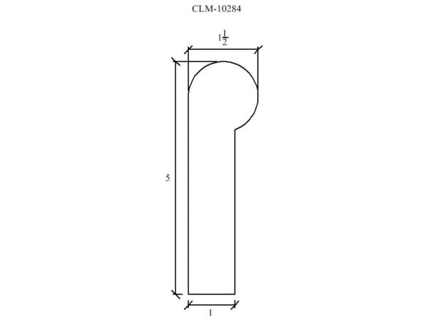 Line drawing of a door with a half-circle top.