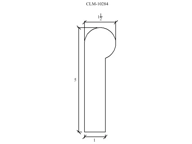 Line drawing of a door with a half-circle top.