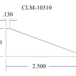 Diagram of CLM-10310 part dimensions.